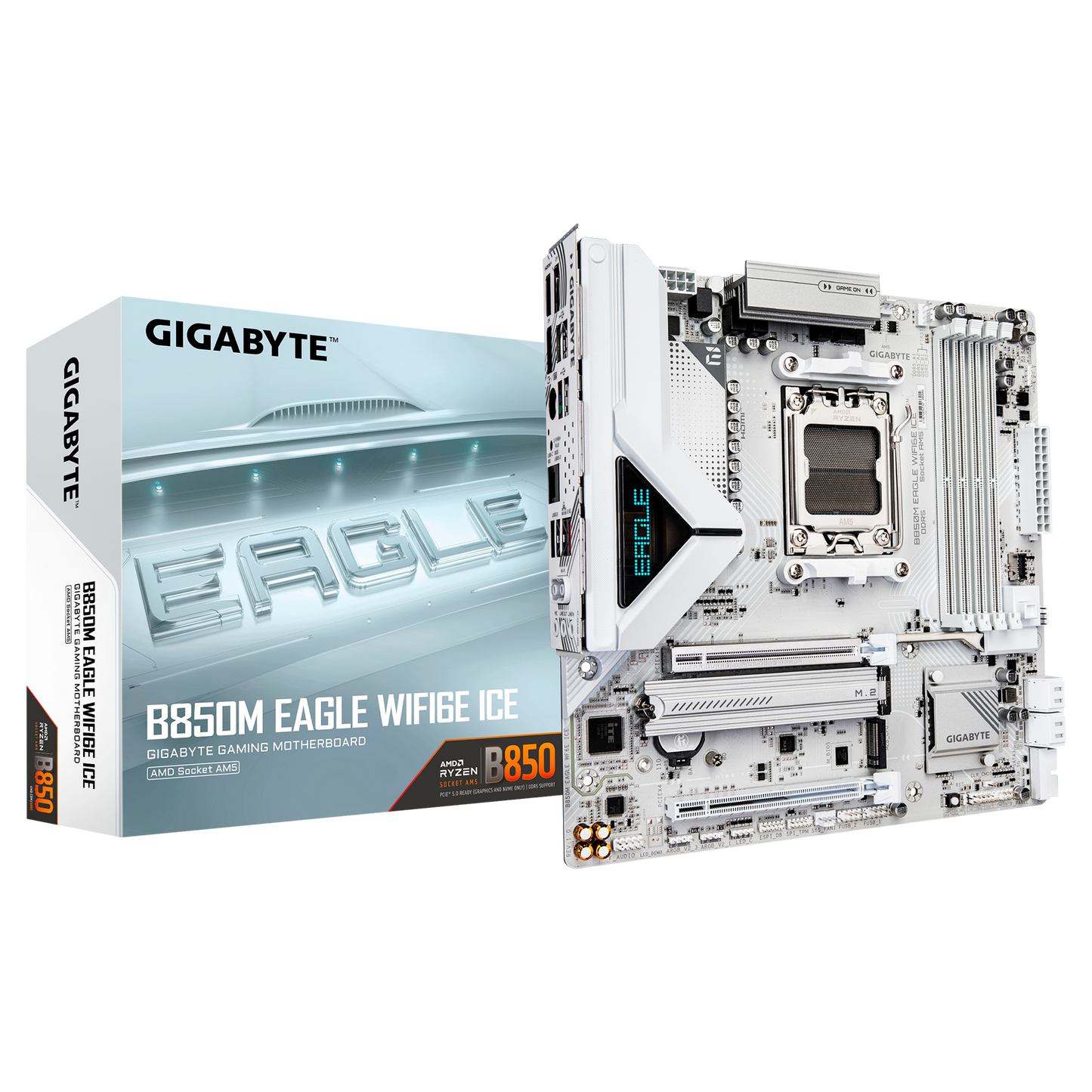 TARJETA MADRE GIGABYTE B850M EAGLE WIFI6E ICE AM5