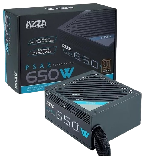FUENTE CERTIFICADA 650W AZZA PSAZ-650W BRONCE