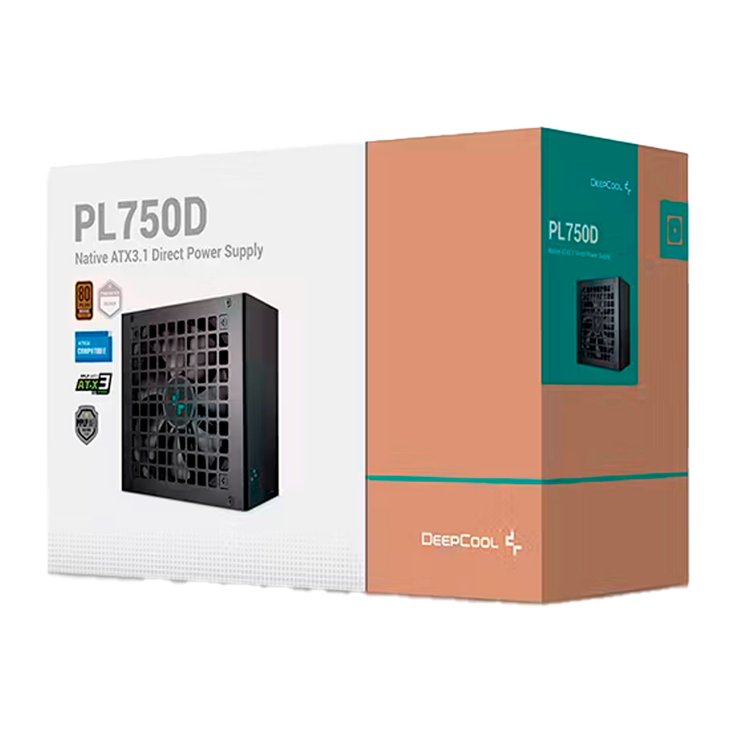 FUENTE CERTIFICADA DEEPCOOL 750W PL750D 80+ BRONCE