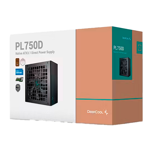 FUENTE CERTIFICADA DEEPCOOL 750W PL750D 80+ BRONCE