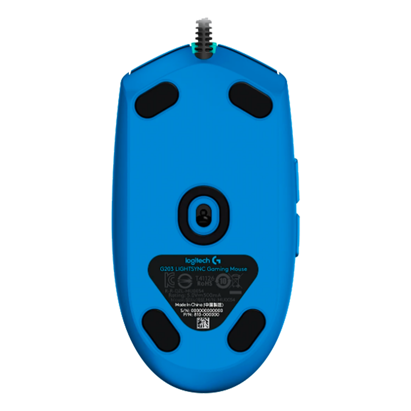 MOUSE LOGITECH GAMING G203 AZUL USB