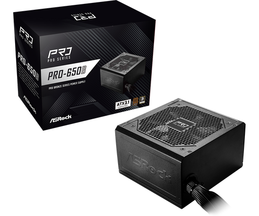 FUENTE DE PODER ASROCK 650W PRO-650B No Modular