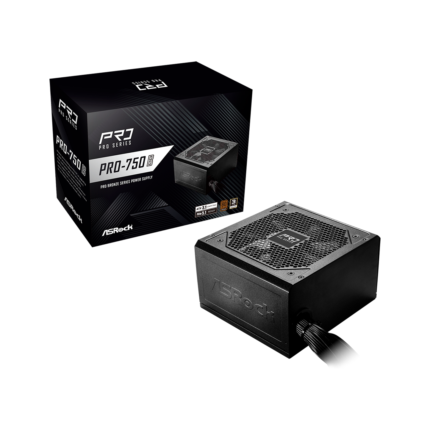 FUENTE DE PODER ASROCK 750W PRO-750B NO MODULAR