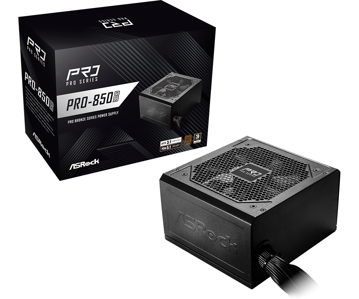 FUENTE DE PODER ASROCK 850W GAMING PRO-850B ATX 3.1