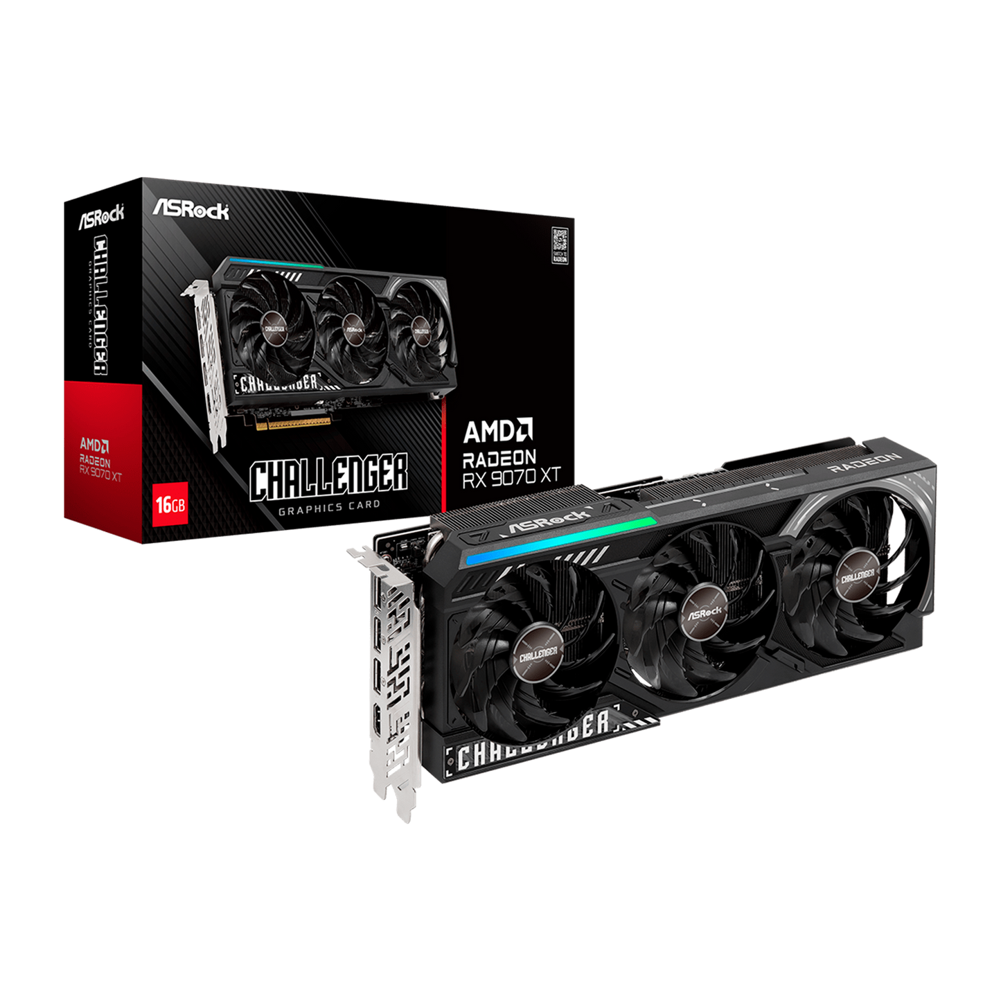 TARJETA DE VIDEO ASROCK AMD Radeon RX 9070 XT CHALLENGER 16GB