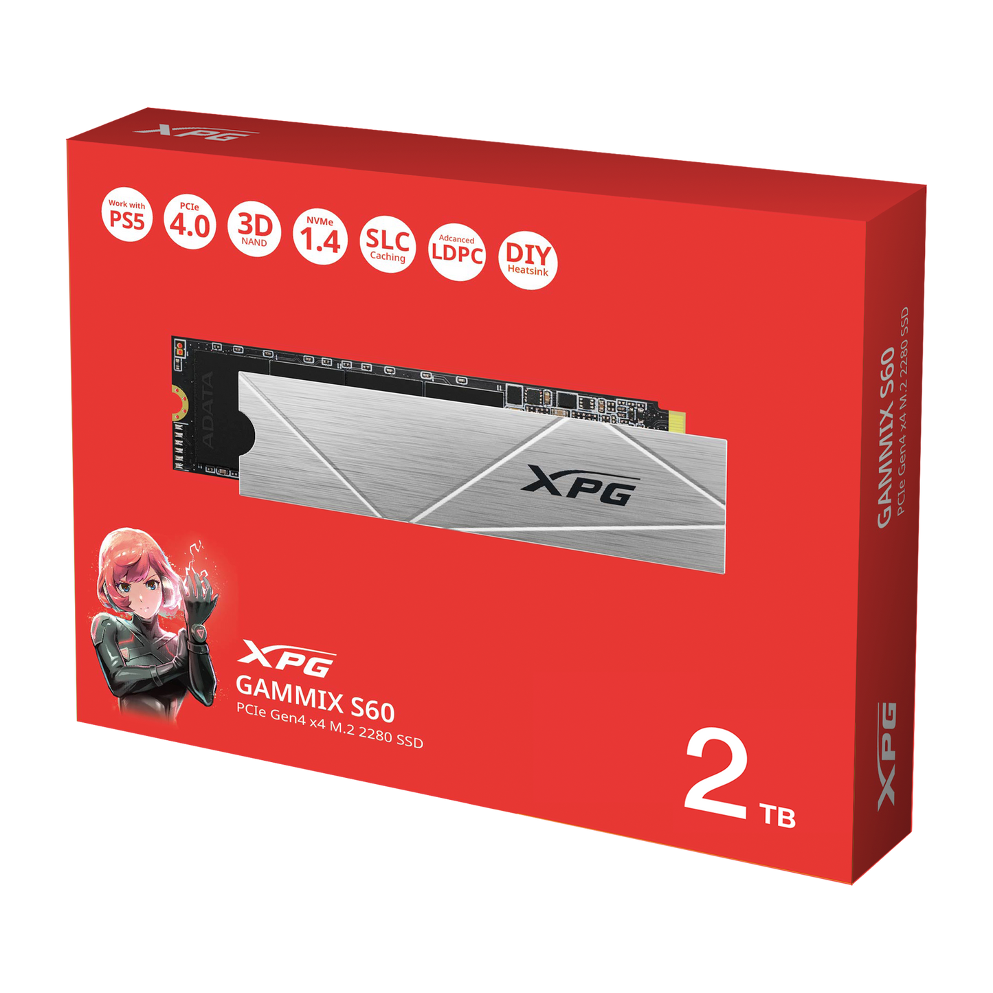 Disco M.2 2TB XPG GAMMIX S60 PCIe 4.0 NVMe
