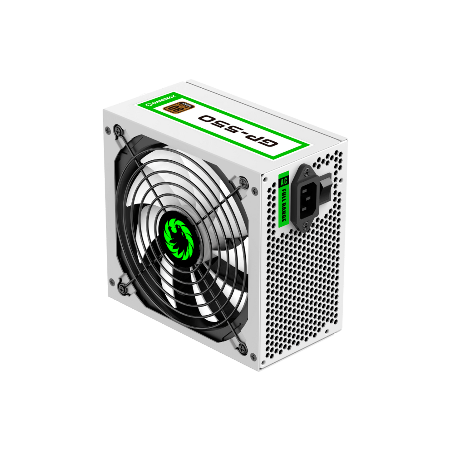 FUENTE CERTIFICADA GAMEMAX 550W GP-550 80+ BRONCE BLANCA
