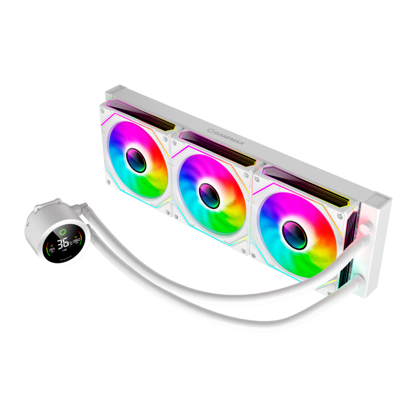 REFRIGERACION LIQUIDA GAMEMAX ICEBURG 360 DIGITAL ARGB BLANCO