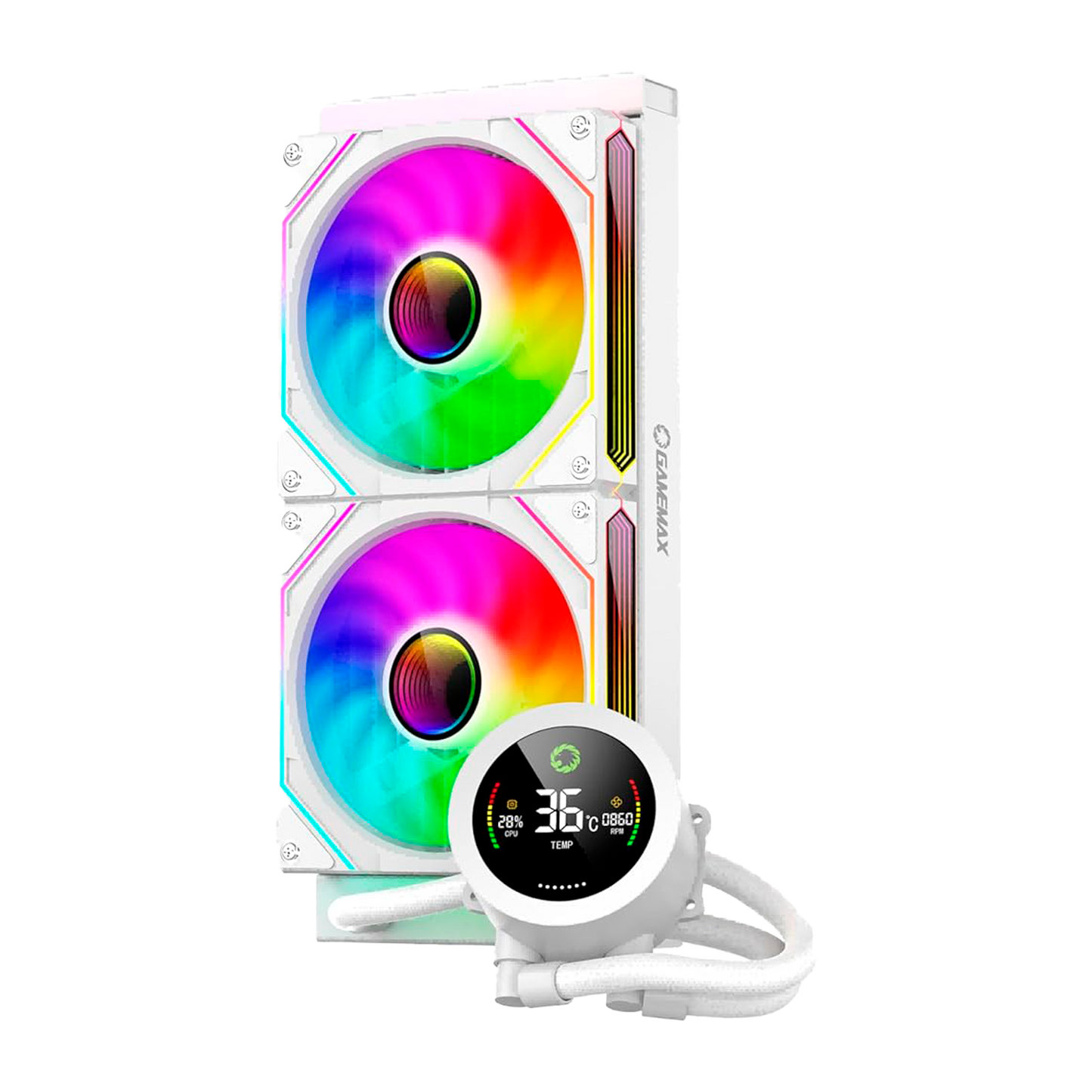 REFRIGERACION LIQUIDA GAMEMAX ICEBURG 240 DIGITAL BLANCA