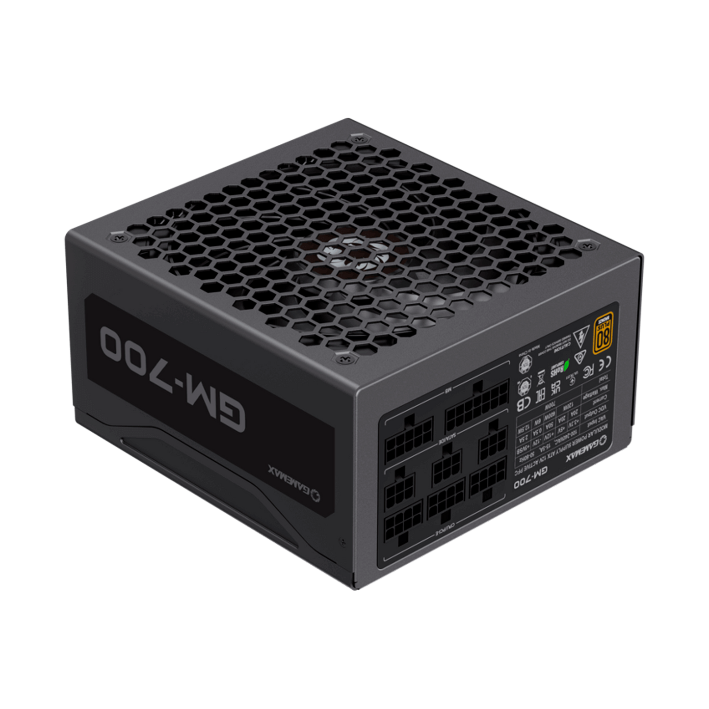 FUENTE CERTIFICADA GAMEMAX 700W GM-700 80+ BRONCE