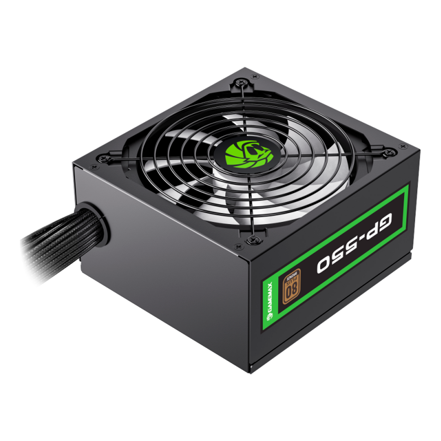 FUENTE CERTIFICADA GAMEMAX 550W GP-550 80+ BRONCE NEGRO